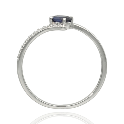 Fehér arany gyűrű 52-es méret (RR44339SAPW12-52)